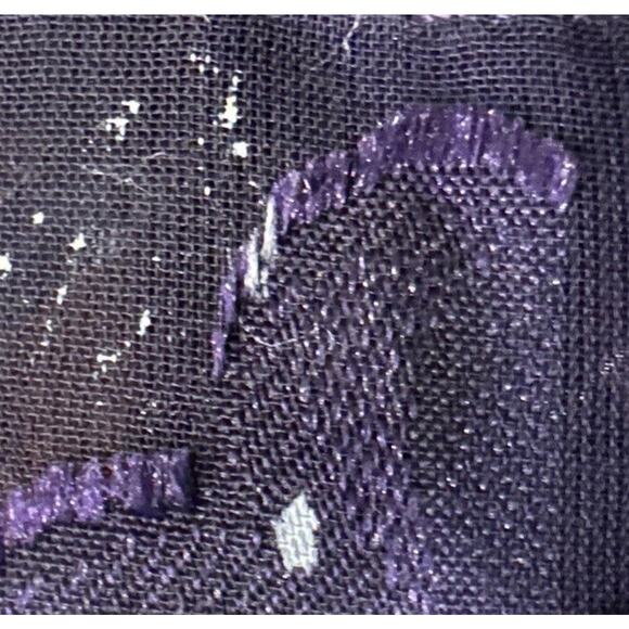 Vintage Victoria’s Secret Purple Robe Gold Crown Label Small Peignoir Glam READ - Picture 9 of 9